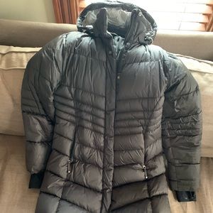 Long down parka Lole brand, black, size 8, warm!